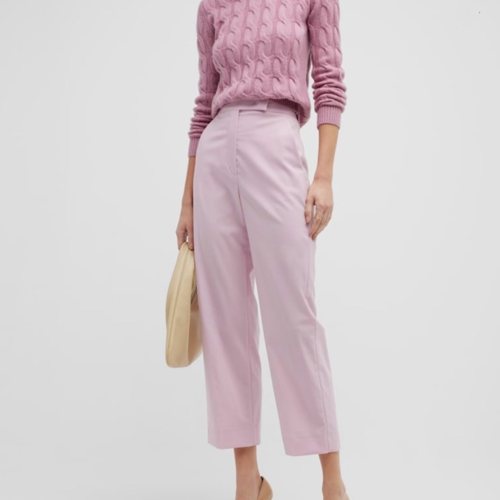 Max Mara Edipo Cashmere Cable-Knit Sweater in Rose Pink size XL - Picture 4 of 9